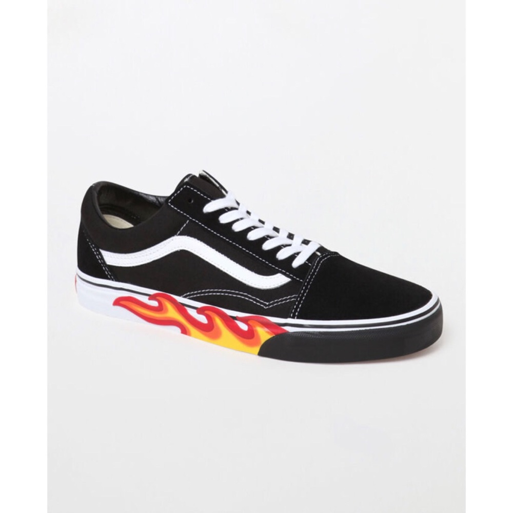 Vans | Old Skool Flame Cut Out Skate Sneakers